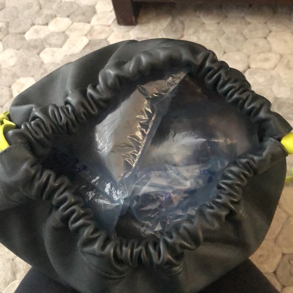 Alexander Wang Neon Strap Gym Sack in Green leather - Picture 11 of 13